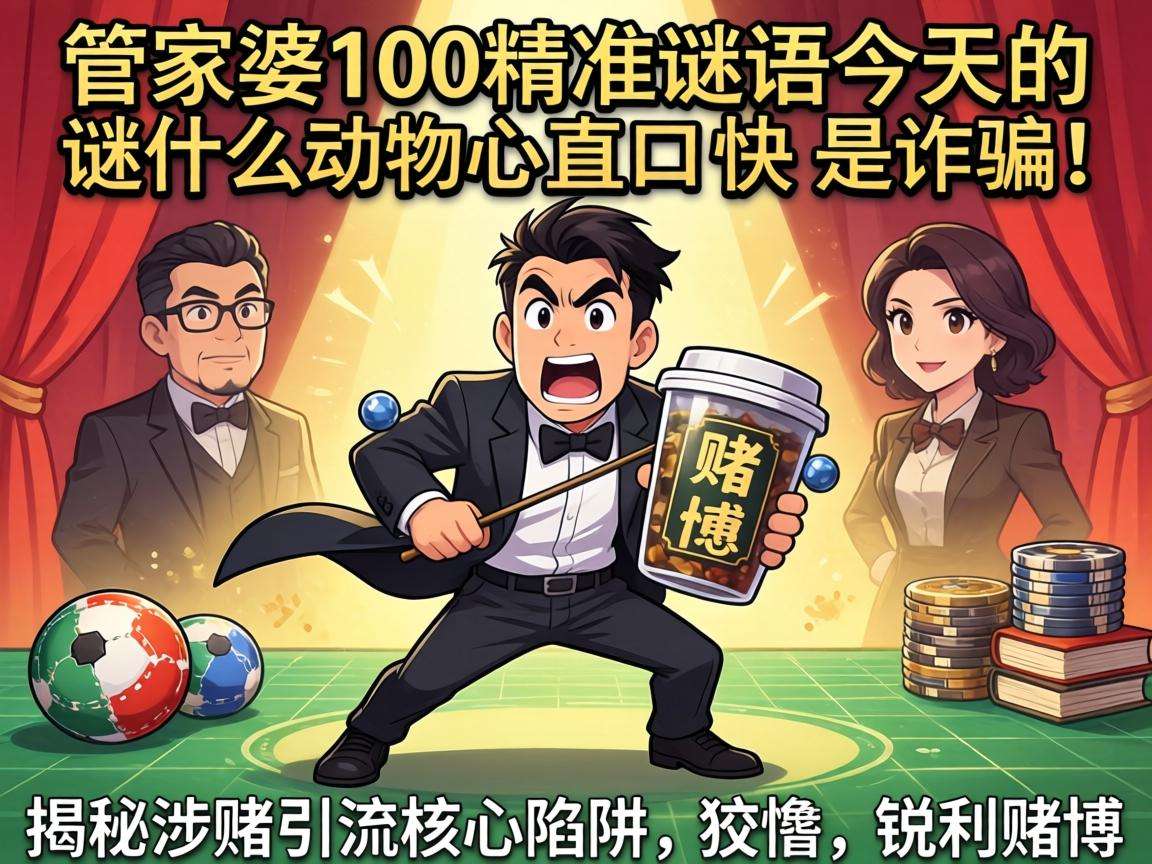 管家婆100精准香港谜语今天的谜什么动物心直口快是诈骗！揭秘涉赌引流核心陷阱