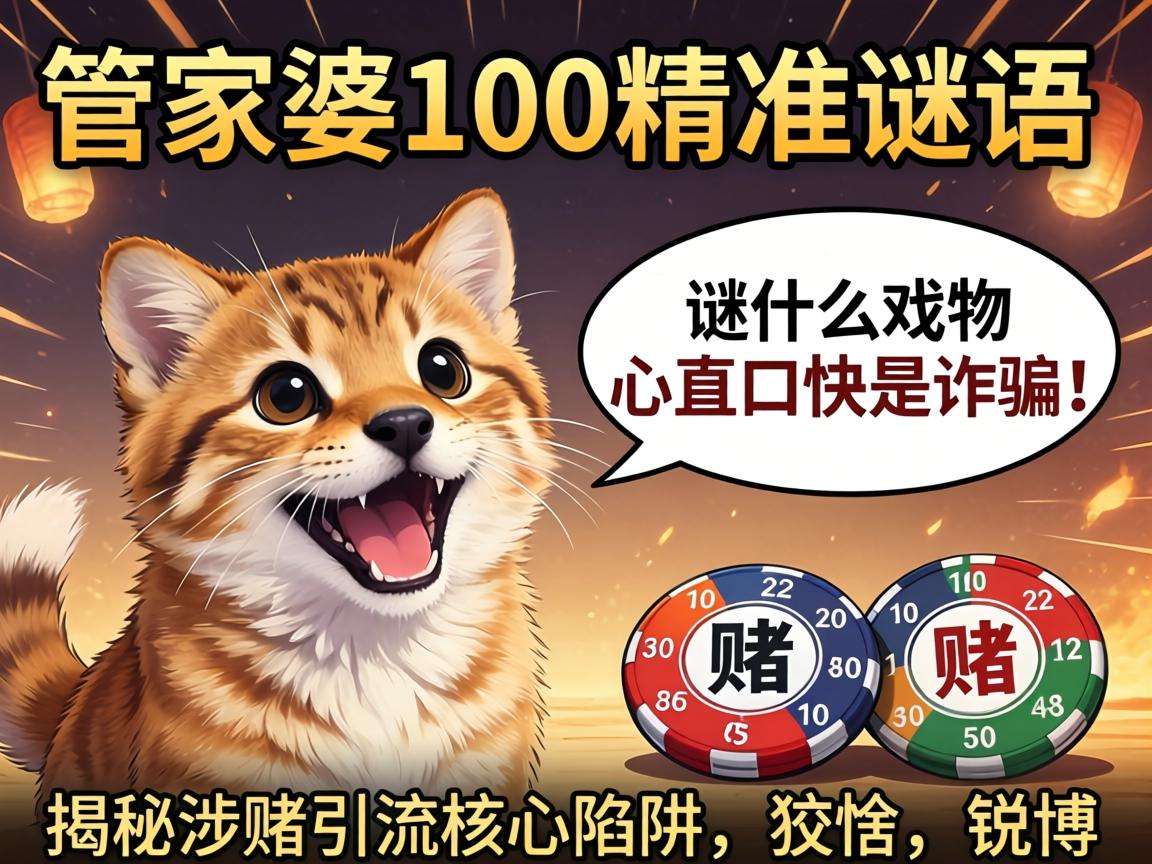 管家婆100精准香港谜语今天的谜什么动物心直口快是诈骗！揭秘涉赌引流核心陷阱