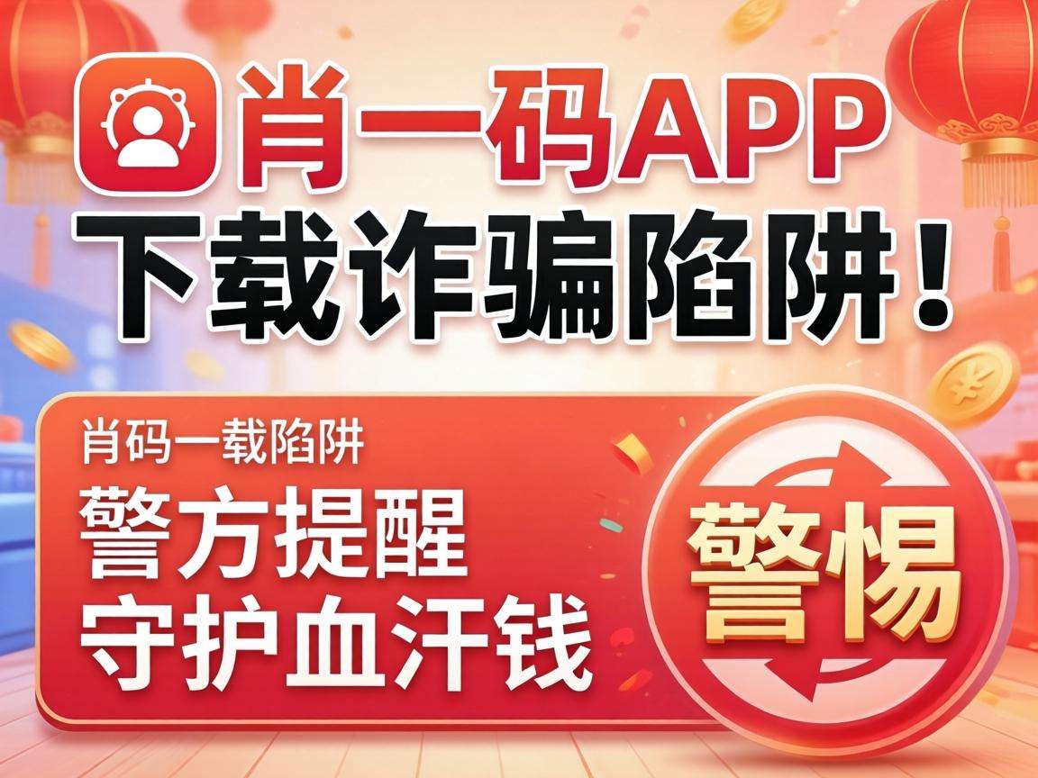 一肖一码app下载是诈骗陷阱！警方提醒守护血汗钱