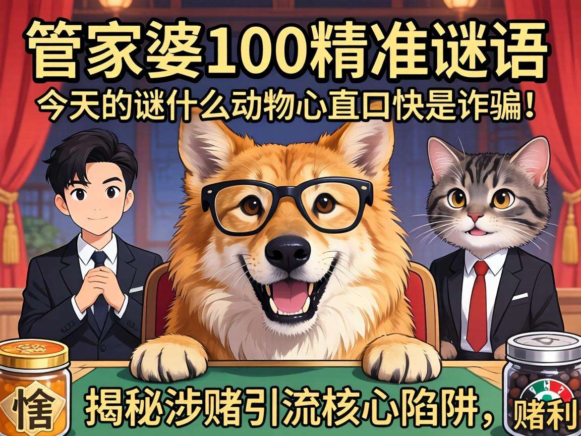 管家婆100精准香港谜语今天的谜什么动物心直口快是诈骗！揭秘涉赌引流核心陷阱