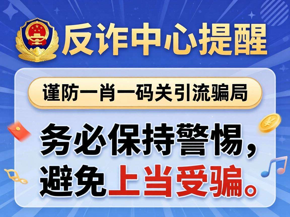 警惕一肖一码相关引流骗局，公安部反诈中心发布风险警示