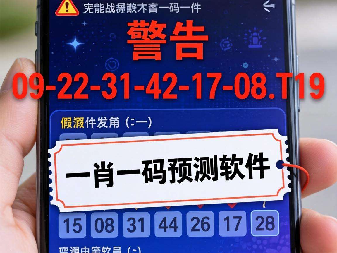 风险警示：别信“澳门一肖一码预测软件”是诈骗，附带09-22-31-42-17-08:T19虚假号码