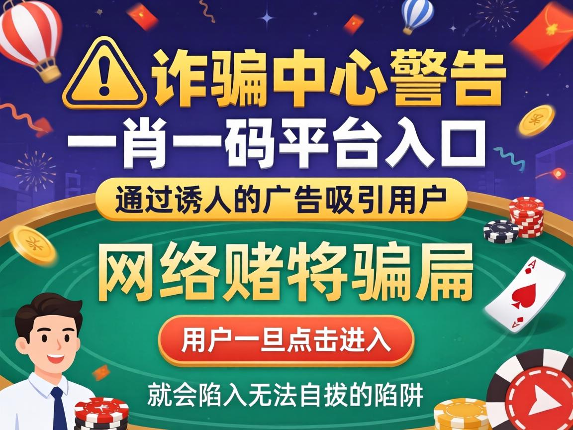 公安部反诈中心预警：一肖一码平台入口是涉赌诈骗陷阱