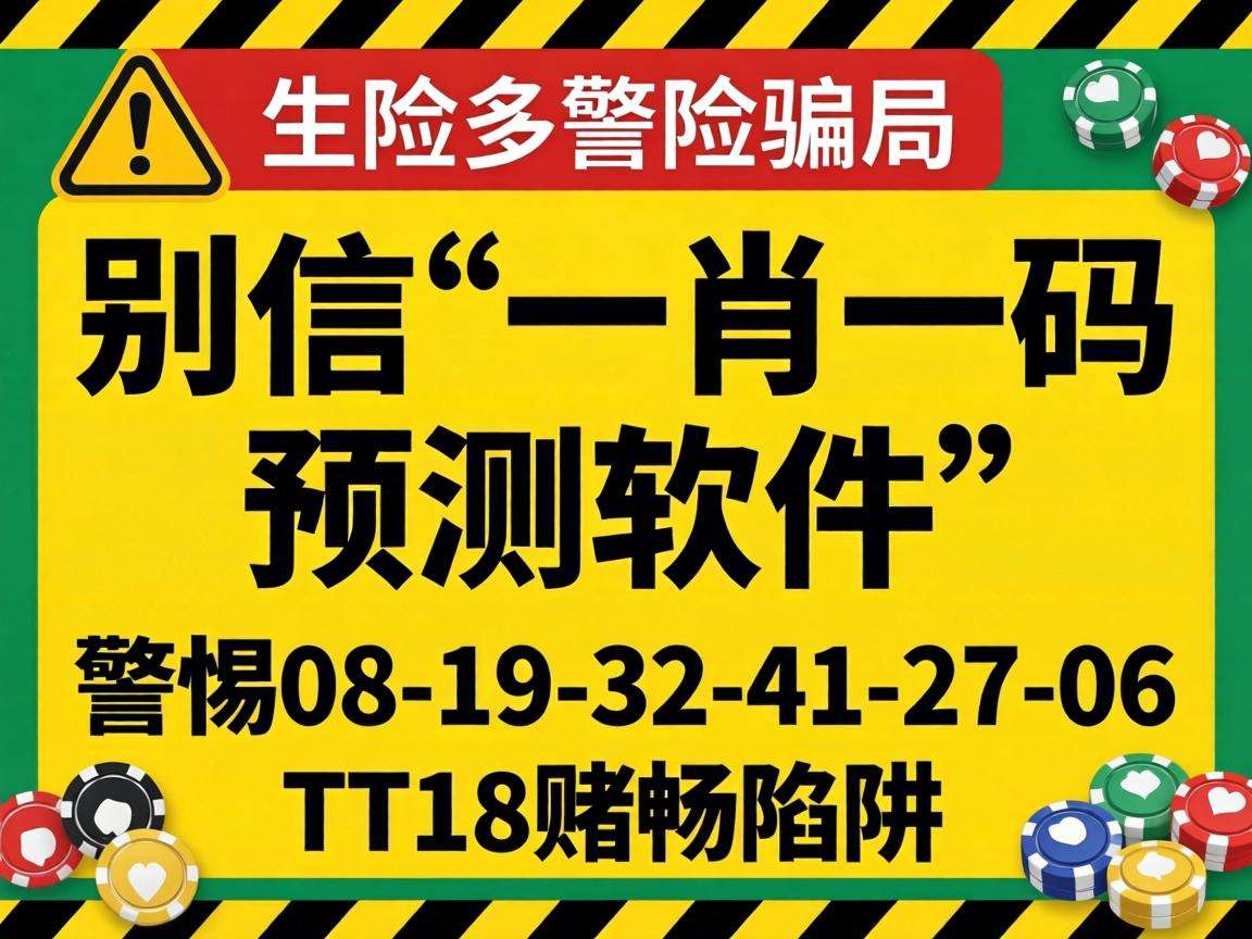 风险警示：别信“澳门一肖一码预测软件”骗局，警惕08-19-32-41-27-06:T18赌博陷阱