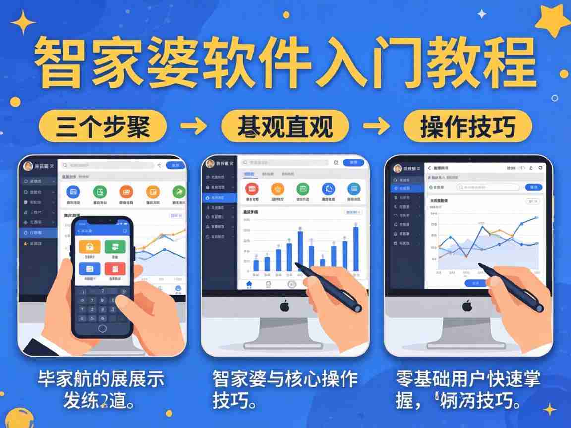 管家婆+一句话新手入门教程 零基础3步掌握软件核心操作技巧
