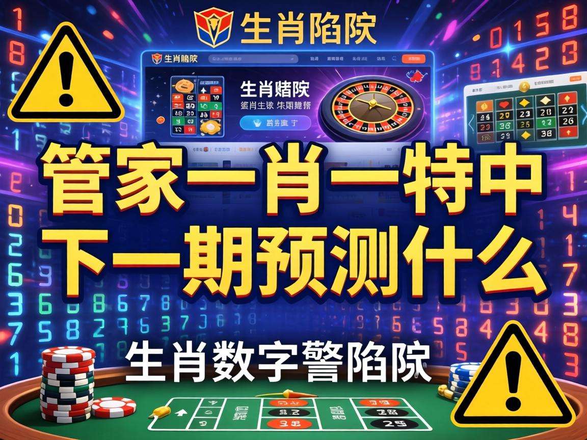 别信“澳门管家一肖一特中下一期预测什么”骗局 警惕生肖数字组合赌博陷阱