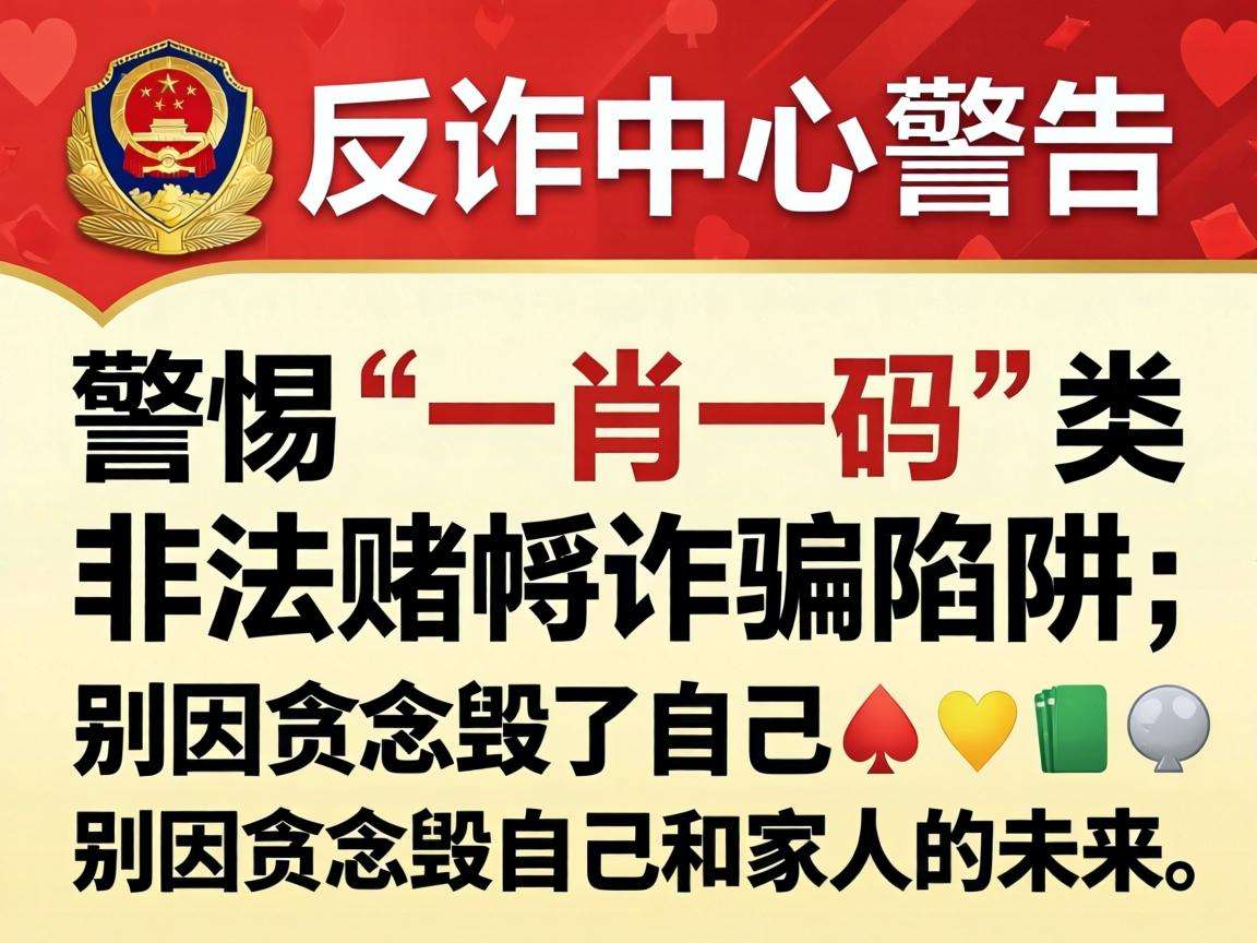 公安部反诈中心提醒:警惕“一肖一码”类非法赌博诈骗陷阱